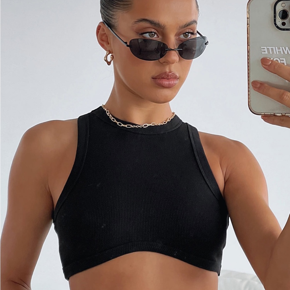 White Fox “commit to me” crop top